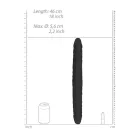 Realistische Dubbele Dildo Black 46cm RealRock