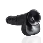 Dildo XL Recht met balzak 33 cm - Black