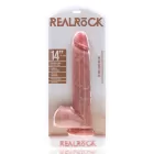 Dildo XXL Recht met balzak 35,5 cm