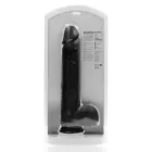 Dildo XXXL Recht met balzak 38 cm - Black