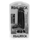 Dildo EXTRA DIK met Balzak 20,3 x 6,6 cm - Black