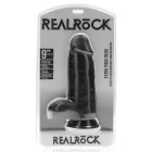 Dildo EXTRA DIK met balzak 23 x 7,6 cm - Black