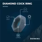 Boners Cockring met Diamant Design