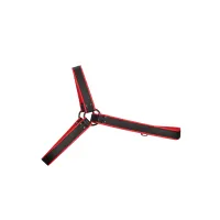 Gladiator Harnas Zwart/Rood - Premium Leather