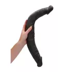 Realistische Dubbele Dildo Black 46cm RealRock