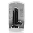 Dildo EXTRA DIK met balzak 23 x 7,6 cm - Black