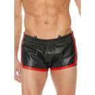 Lederen Short Zwart/Rood - XTRM FTSH