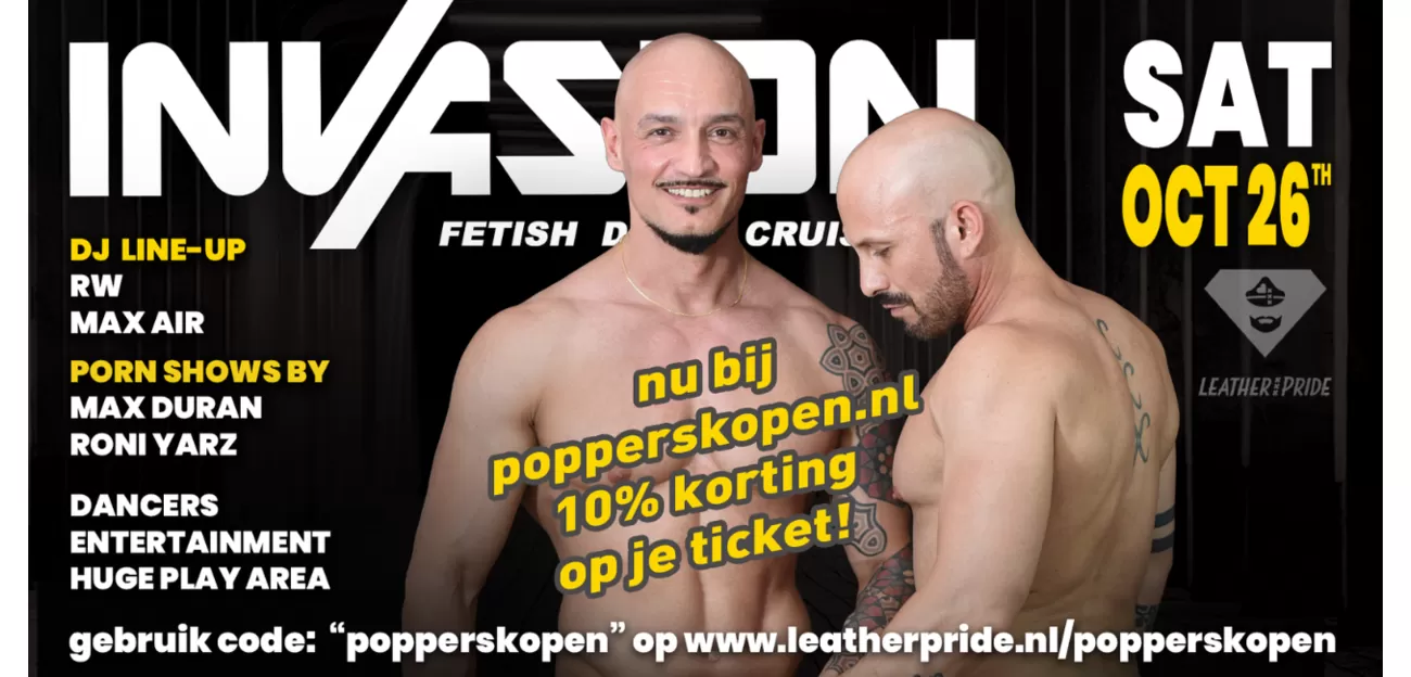 Poppers kopen Invasion Leatherpride