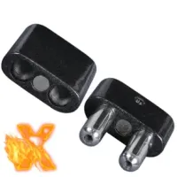 Dubbele Poppers Inhaler Aluminium Grijs