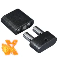 Dubbele Poppers Inhaler Aluminium Grijs