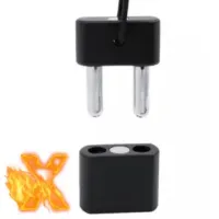 Dubbele Poppers Inhaler Aluminium Zwart