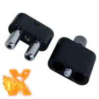 Dubbele Poppers Inhaler aluminium met Schroef