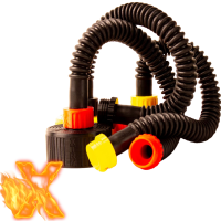 Gasmasker Slang Zwart - XTRM