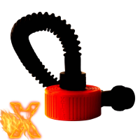 Gasmasker Slang Zwart - XTRM