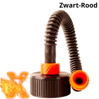 Gasmasker Slang Zwart/ Rood - XTRM