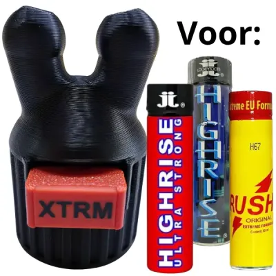 Kinky Double Sniffer Leakproof Black - Highrise Bottles