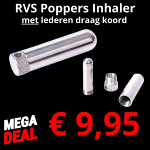 Poppers Inhaler RVS met koord - XTRM FTSH