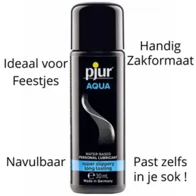 Pjur Aqua Glijmiddel Op Waterbasis - 30ml