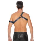 Gladiator Harnas Zwart/Blauw - Bonded Leather
