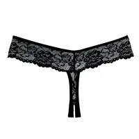 Allure - Chiqui Love - Crotchless Thong - One Size - Black