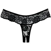 Allure - Chiqui Love - Crotchless Thong - One Size - Black