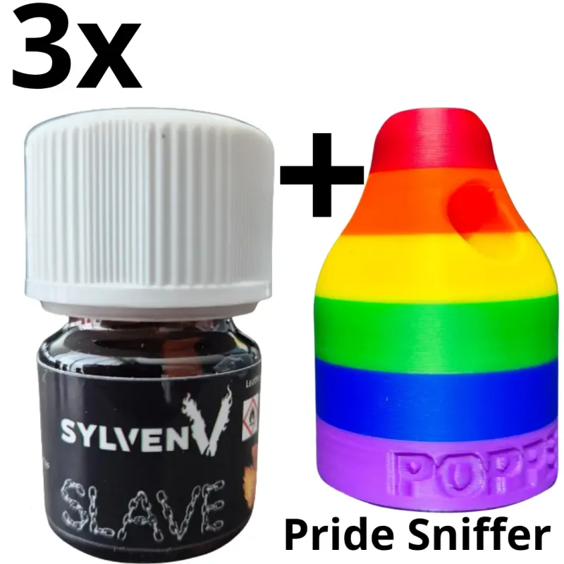 3x SylvenV Slave Poppers + Pride Sniffer