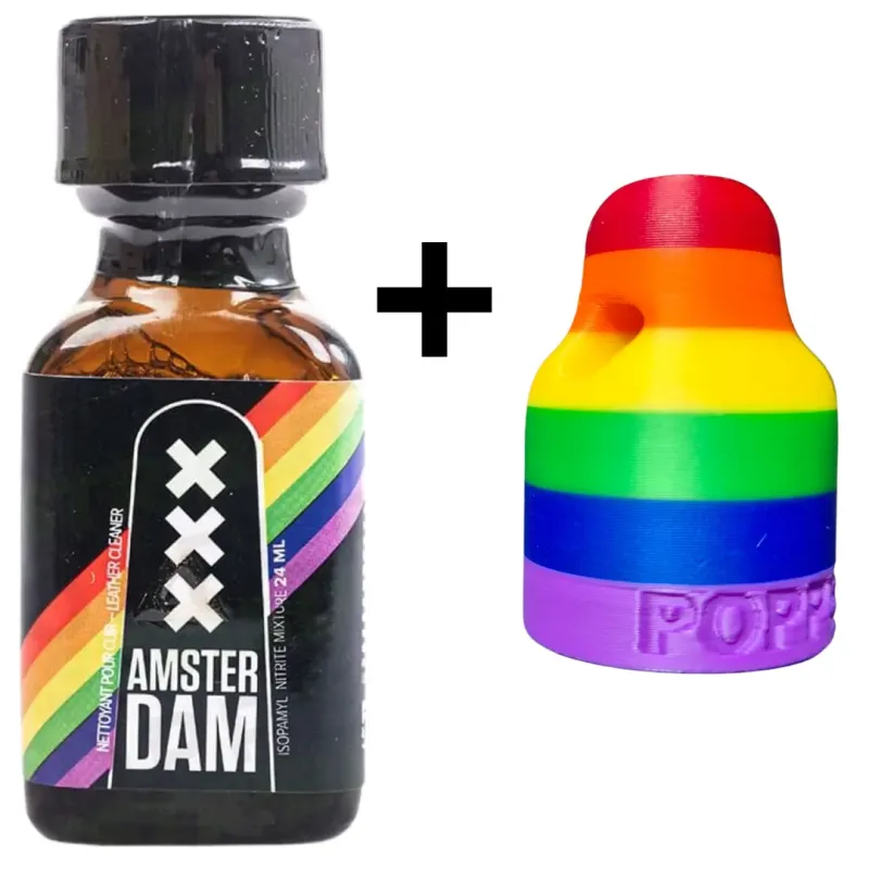 Amsterdam Pride Poppers 24ml + Pride Sniffer