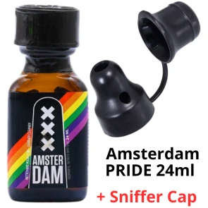 Amsterdam XXX Pride - 24ml + Poppers Sniffer Cap