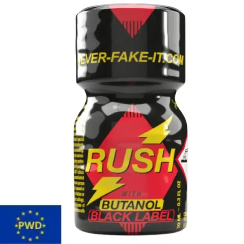 Rush Butanol Black Label Poppers - 10ml