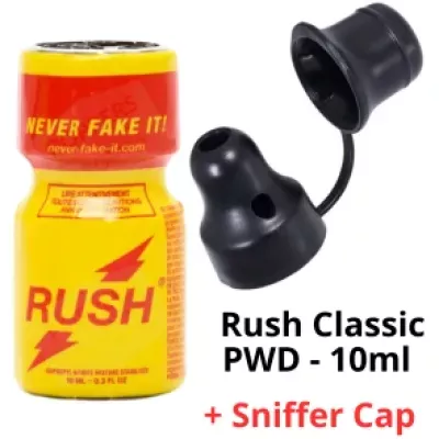 Rush Classic PWD - 10ml + Poppers Sniffer Cap Rush Classic PWD - 10ml + Poppers Sniffer Cap