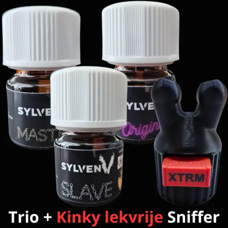 SylvenV Poppers TRIO + Kinky Leakproof Sniffer