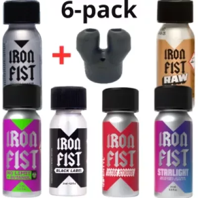 Iron Fist Poppers 6-Pack met Power Sniffer