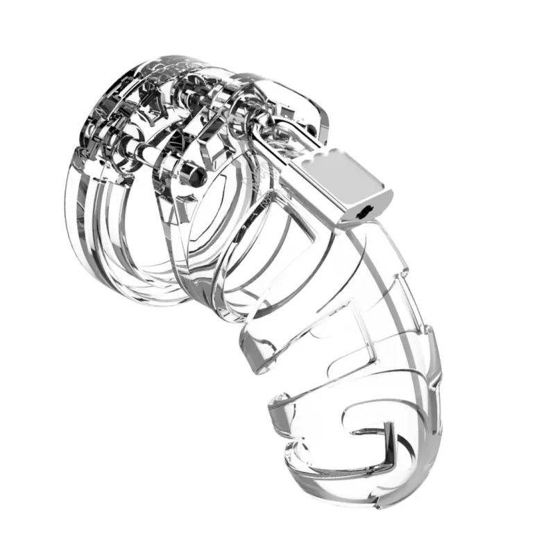 ManCage Model 02 Chastity Cage Transparant 90 mm