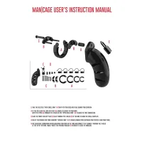 ManCage Model 05 Chastity Cage Zwart 140 mm