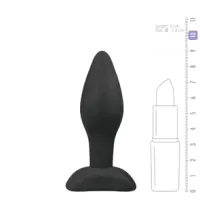 Kleine Zwarte Siliconen Buttplug