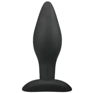 Medium Zwarte Siliconen Buttplug