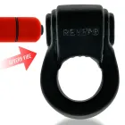 Hunkyjunk revring rubbery vibe cockring - zwart