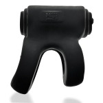 Hunkyjunk revhammer vibe cock + shaft ring - zwart