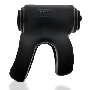 Hunkyjunk revhammer vibe cock + shaft ring - zwart