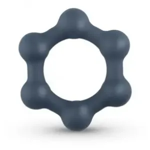 Boners Hexagon Cockring met stalen kogels