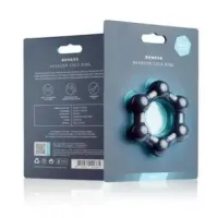 Boners Hexagon Cockring met stalen kogels