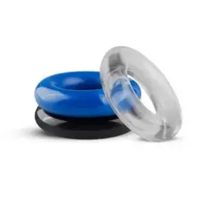 Siliconen Cockring Smal soft stretch Blauw