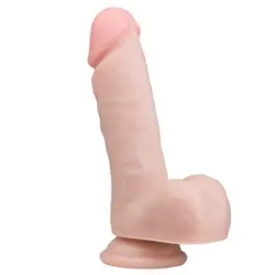Realistische Dildo Met Balzak - 17,5 cm Realistische Dildo Met Balzak - 17,5 cm