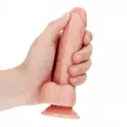 Realistische Curved Dildo met balzak 15,5 cm
