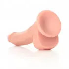 Realistische Curved Dildo met balzak 20,5 cm