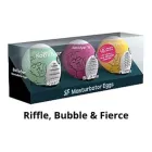 Masturbator Egg 3pack Riffle-Bubble-Fierce