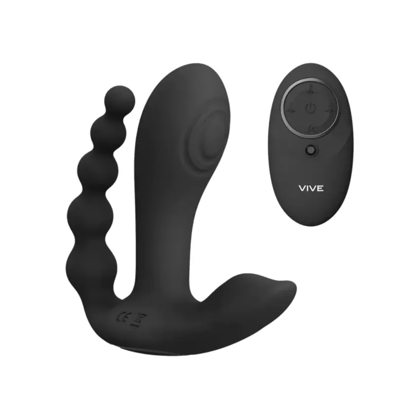 Vive Kata Pulse Wave Dubbele Vibrator Zwart