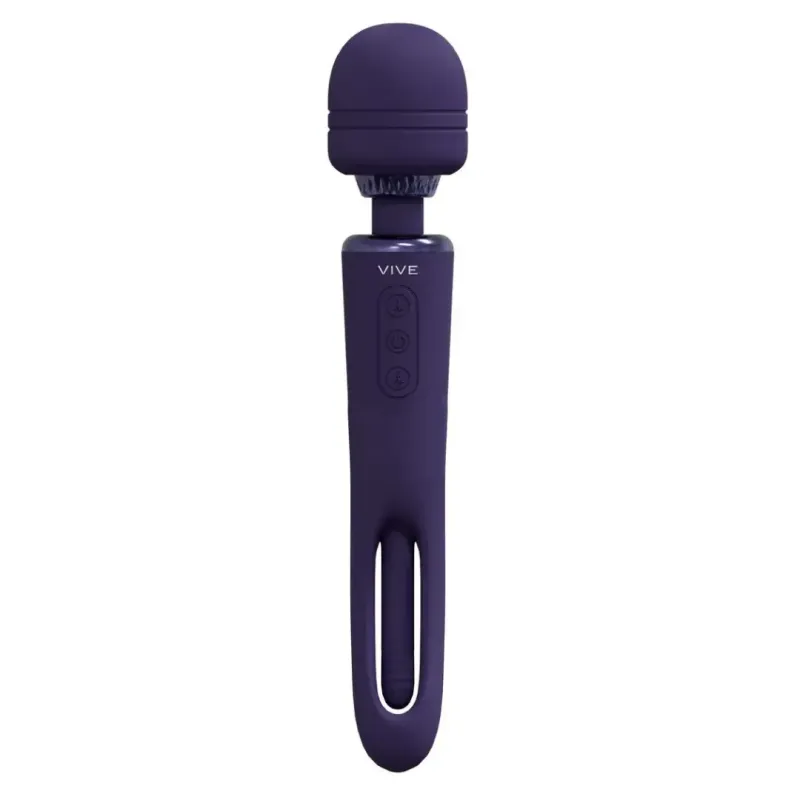 Vive Kiku Double Ended Wand Vibrator Paars