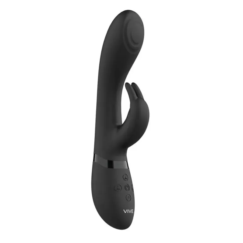 Vive Cato Pulse G-Spot Rabbit Vibrator Zwart