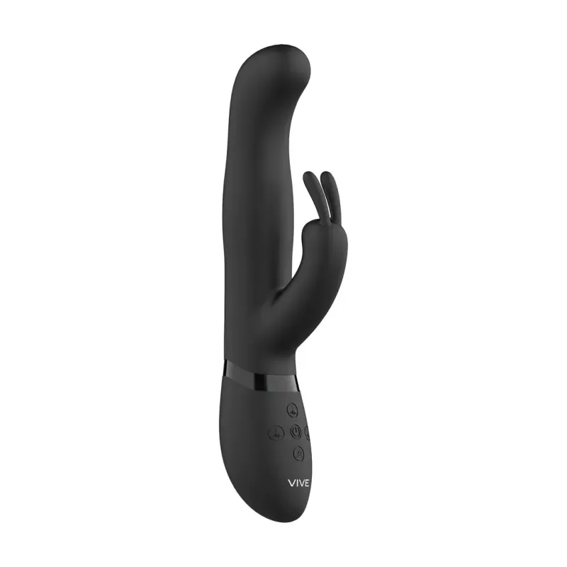 Vive Izara Rotating Beads Rabbit Vibrator Zwart